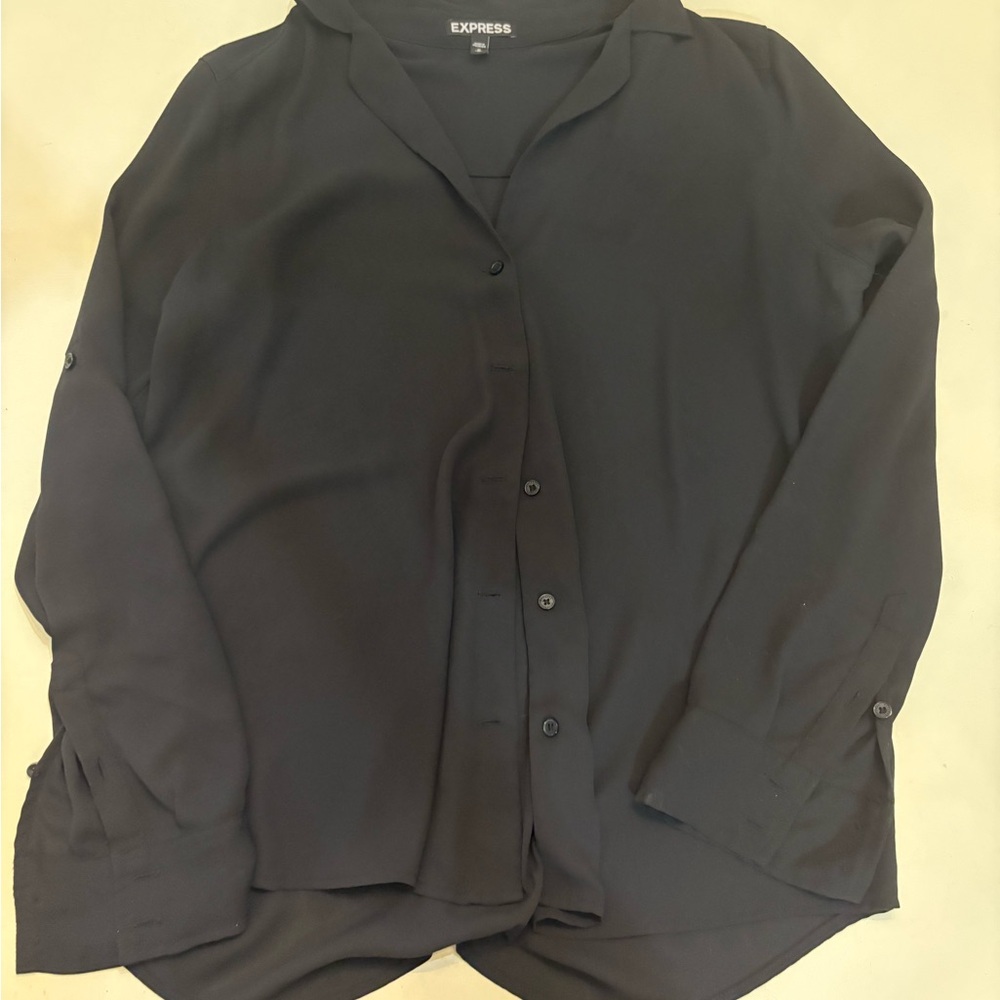 Express Elegant Black Shirt